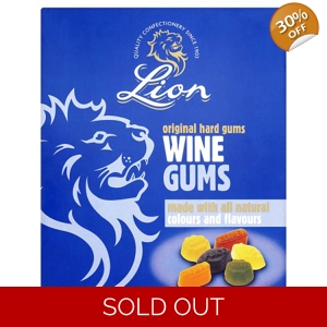 Lions Original Hard Wine Gums 2kg Wholesale Box Gummy Sweets